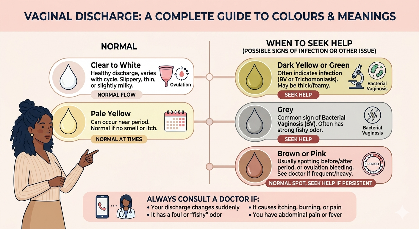 Vaginal Discharge Colours: What’s Normal?